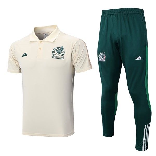 Polo México Conjunto Completo 2022/23 Blanco Verde